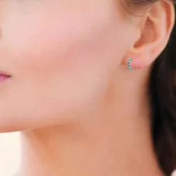 Maison de la Bijouterie Créoles femme argent rhodié 1 mm - Z50UVZ0 | Femme Boucles D'Oreilles