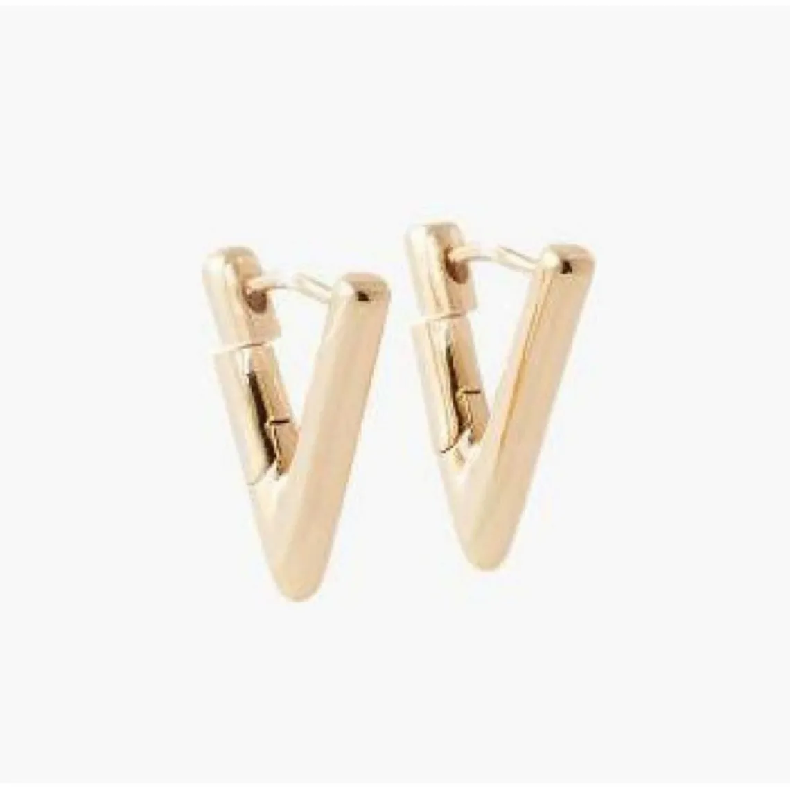 Balaboosté Créoles Femme Forme V - 3502456533677 Métal Doré | Femme Boucles D'Oreilles