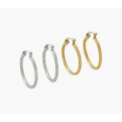 Balaboosté Créoles Femme Épaisses En Acier - 3502456560260 Métal Multicolore | Femme Boucles D'Oreilles