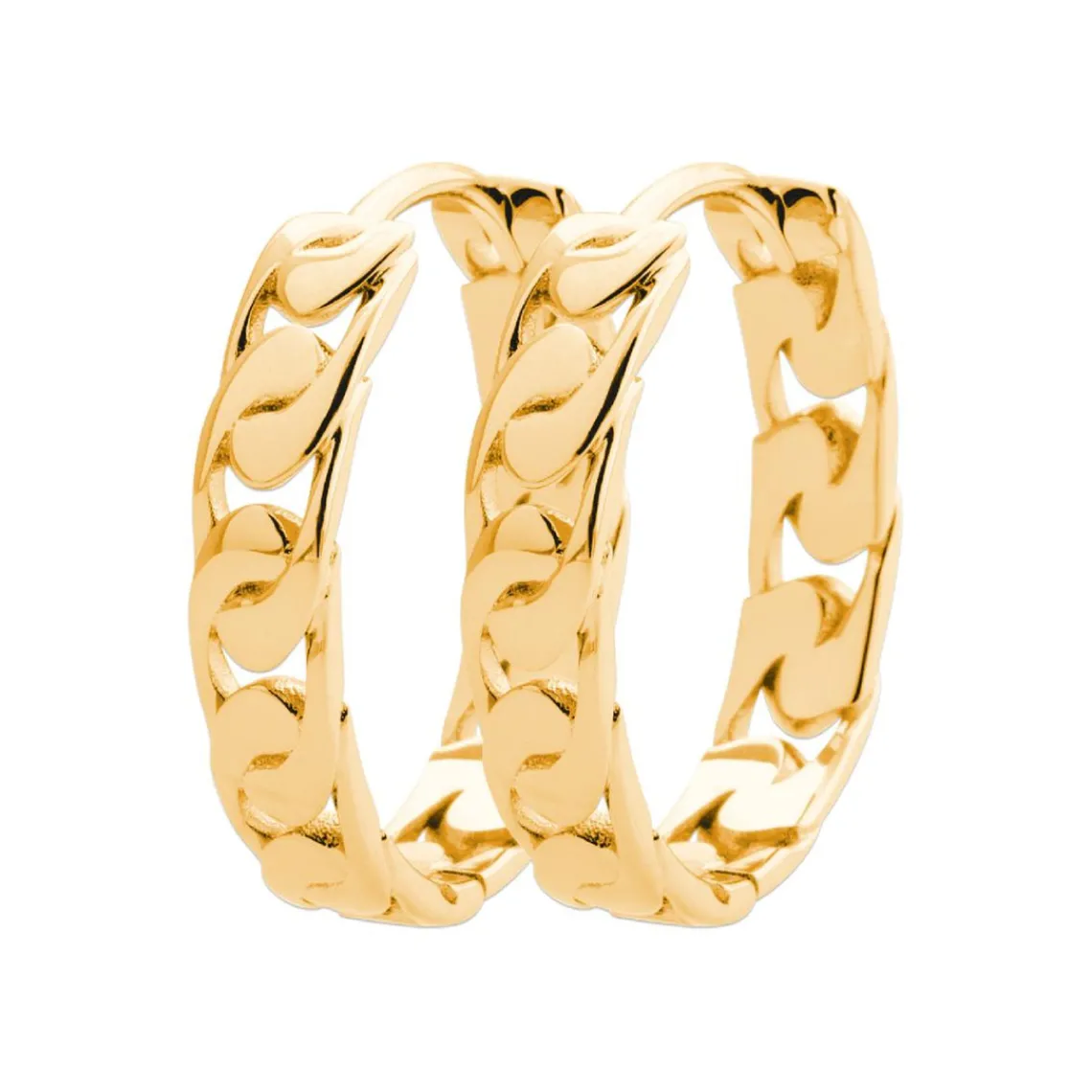 Maison de la Bijouterie Créoles femme plaqué or 24 mm 21 mm - Y634400 | Femme Boucles D'Oreilles
