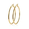Maison de la Bijouterie Créoles femme plaqué or 5 mm simples - YUU50 | Femme Boucles D'Oreilles