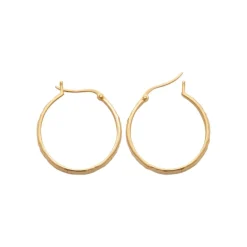 Maison de la Bijouterie Créoles femme plaqué or 25 mm - Y633600 | Femme Boucles D'Oreilles