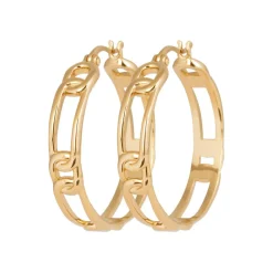 Maison de la Bijouterie Créoles femme plaqué or 3 mm - Y633500 | Femme Boucles D'Oreilles