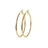 Maison de la Bijouterie Créoles femme plaqué or 2 mm - YUUY5 | Femme Boucles D'Oreilles