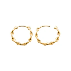 Maison de la Bijouterie Créoles femme plaqué or 2 mm - Y633W00 | Femme Boucles D'Oreilles