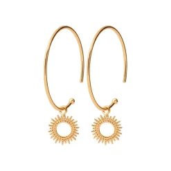Maison de la Bijouterie Créoles femme plaqué or 3 mm - Y6Y6300 | Femme Boucles D'Oreilles