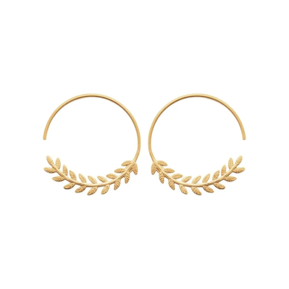 Maison de la Bijouterie Créoles femme plaqué or 28 mm - Y6Y4500 | Femme Boucles D'Oreilles