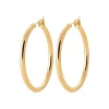 Maison de la Bijouterie Créoles femme plaqué or 4 mm - Y0Y33VZ40 | Femme Boucles D'Oreilles