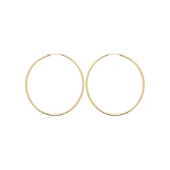 Maison de la Bijouterie Créoles femme plaqué or 6 mm - Y0YY60 | Femme Boucles D'Oreilles