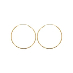 Maison de la Bijouterie Créoles femme plaqué or 5 mm - Y0YY50 | Femme Boucles D'Oreilles