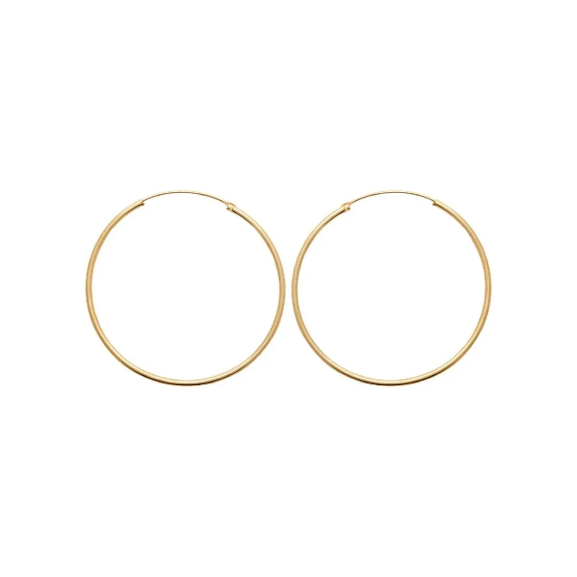 Maison de la Bijouterie Créoles femme plaqué or 5 mm - Y0YY50 | Femme Boucles D'Oreilles