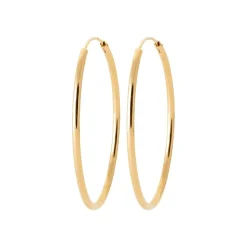 Maison de la Bijouterie Créoles femme plaqué or 4 mm - Y0YY40 | Femme Boucles D'Oreilles