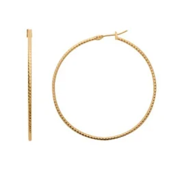 Maison de la Bijouterie Créoles femme plaqué or 5 mm - Y6YY550 | Femme Boucles D'Oreilles