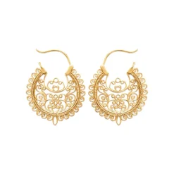 Maison de la Bijouterie Créoles femme plaqué or 3 mm - Y6YY300 | Femme Boucles D'Oreilles