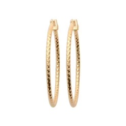 Maison de la Bijouterie Créoles femme plaqué or 29 mm - Y6YY530 | Femme Boucles D'Oreilles