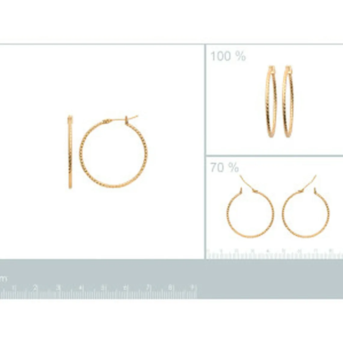 Maison de la Bijouterie Créoles femme plaqué or 29 mm - Y6YY530 | Femme Boucles D'Oreilles