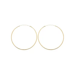 Maison de la Bijouterie Créoles femme plaqué or 8 mm - Y0YYV0 | Femme Boucles D'Oreilles