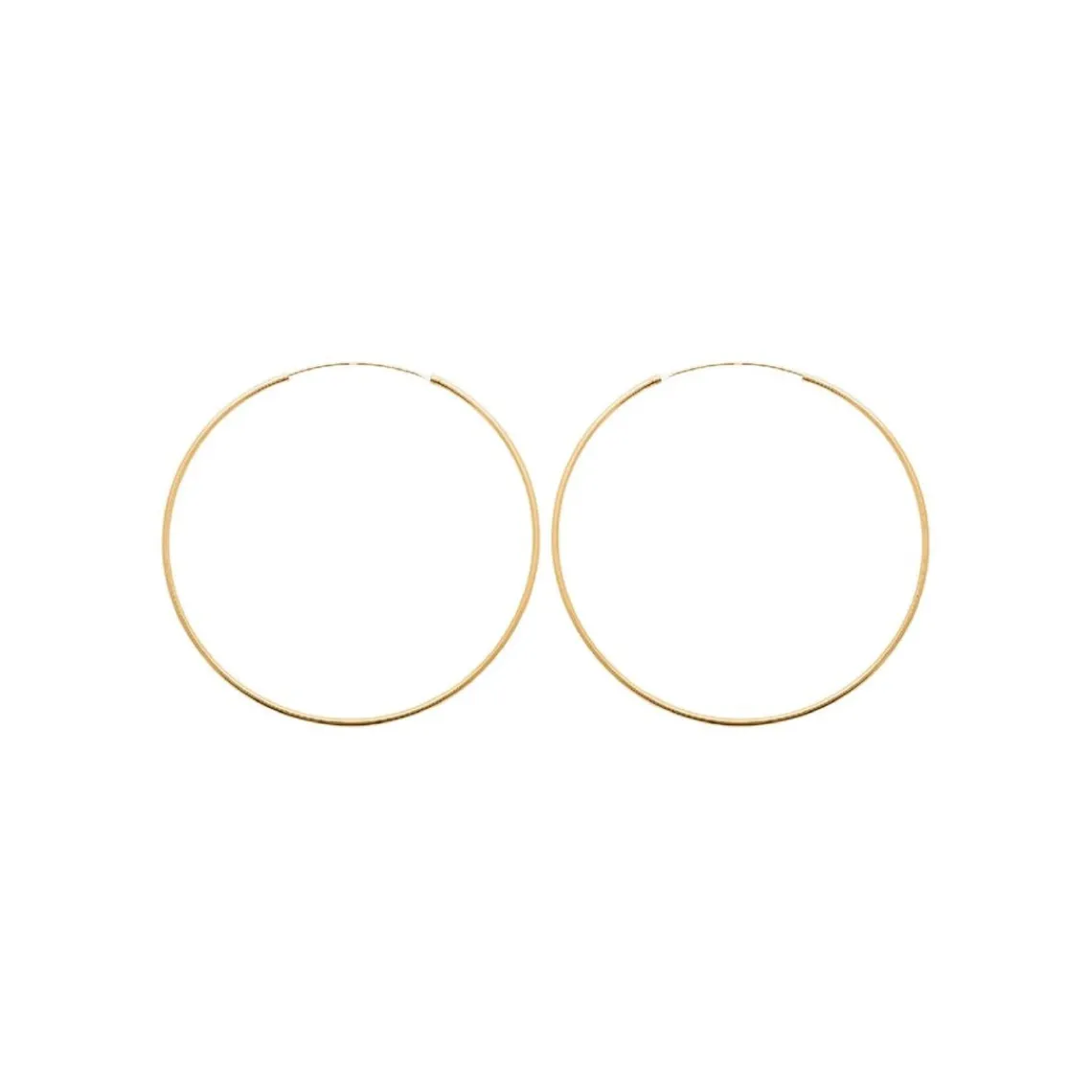 Maison de la Bijouterie Créoles femme plaqué or 8 mm - Y0YYV0 | Femme Boucles D'Oreilles