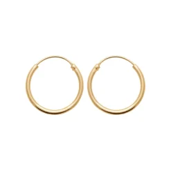 Maison de la Bijouterie Créoles femme plaqué or 2 mm - Y0YYY0 | Femme Boucles D'Oreilles