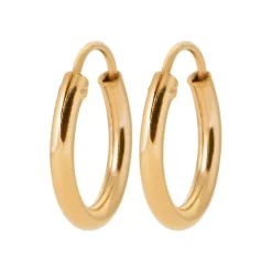 Maison de la Bijouterie Créoles femme plaqué or 14 mm - Y0YYZ4 | Femme Boucles D'Oreilles