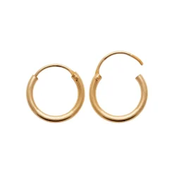 Maison de la Bijouterie Créoles femme plaqué or 14 mm - Y0YYZ4 | Femme Boucles D'Oreilles