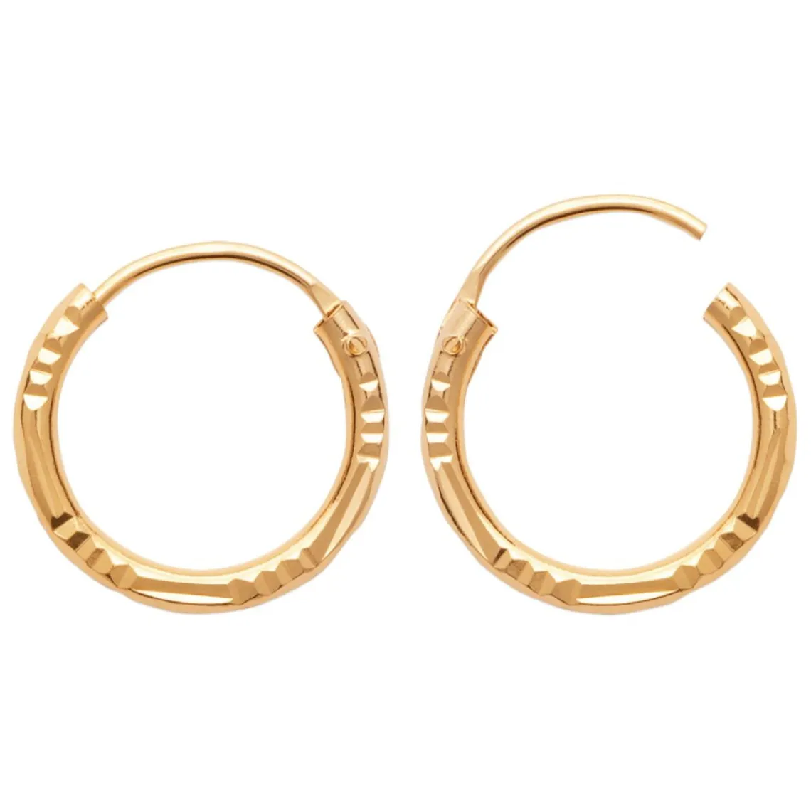 Maison de la Bijouterie Créoles femme plaqué or 14 mm - Y0YYZZ4 | Femme Boucles D'Oreilles