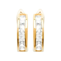 Maison de la Bijouterie Créoles femme plaqué or 16 mm - Y6603YZ | Femme Boucles D'Oreilles