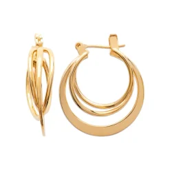 Maison de la Bijouterie Créoles femme plaqué or 22 mm - Y603Z00 | Femme Boucles D'Oreilles