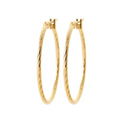 Maison de la Bijouterie Créoles femme plaqué or 3 mm - Y6Z4U30 | Femme Boucles D'Oreilles