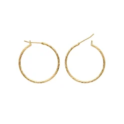 Maison de la Bijouterie Créoles femme plaqué or 3 mm - Y6Z4U30 | Femme Boucles D'Oreilles