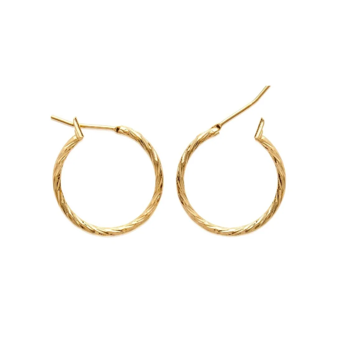 Maison de la Bijouterie Créoles femme plaqué or 2 mm - Y6Z4UY0 | Femme Boucles D'Oreilles