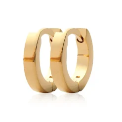 Maison de la Bijouterie Créoles femme plaqué or 13 mm - Y6ZYZ00 | Femme Boucles D'Oreilles