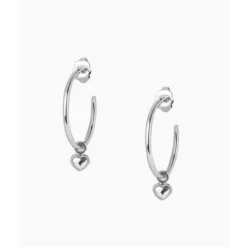 Les Interchangeables Créoles - A59261 Creoles Coeur MM | Femme Boucles D'Oreilles
