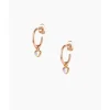 Les Interchangeables Créoles - A59252 Creoles Coeur PM Doré Rose | Femme Boucles D'Oreilles