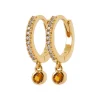 Maison de la Bijouterie Créoles Sensimio Y6343U0 Plaqué or | Femme Boucles D'Oreilles