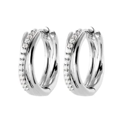 Maison de la Bijouterie Créoles Sensimio Z66Z3Z0 Argent | Femme Boucles D'Oreilles