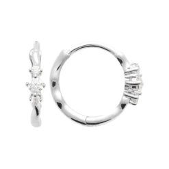 Maison de la Bijouterie Créoles Sensimio Z65W5Z0 Argent | Femme Boucles D'Oreilles