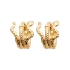 Maison de la Bijouterie Créoles Sensimio Y645000 Plaqué or | Femme Boucles D'Oreilles
