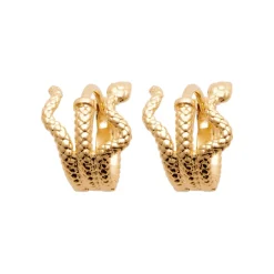 Maison de la Bijouterie Créoles Sensimio Y645000 Plaqué or | Femme Boucles D'Oreilles