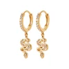 Maison de la Bijouterie Créoles Sensimio Y6436Z0 Plaqué or | Femme Boucles D'Oreilles