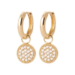 Maison de la Bijouterie Créoles Sensimio Y6405Z0 Plaqué or | Femme Boucles D'Oreilles