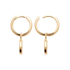 Maison de la Bijouterie Créoles Sensimio Y6405Z0 Plaqué or | Femme Boucles D'Oreilles