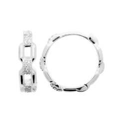 Maison de la Bijouterie Créoles Sensimio Z65UWZ0 Argent | Femme Boucles D'Oreilles