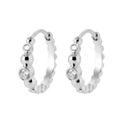 Maison de la Bijouterie Créoles Sensimio Z65VYZ0 Argent | Femme Boucles D'Oreilles