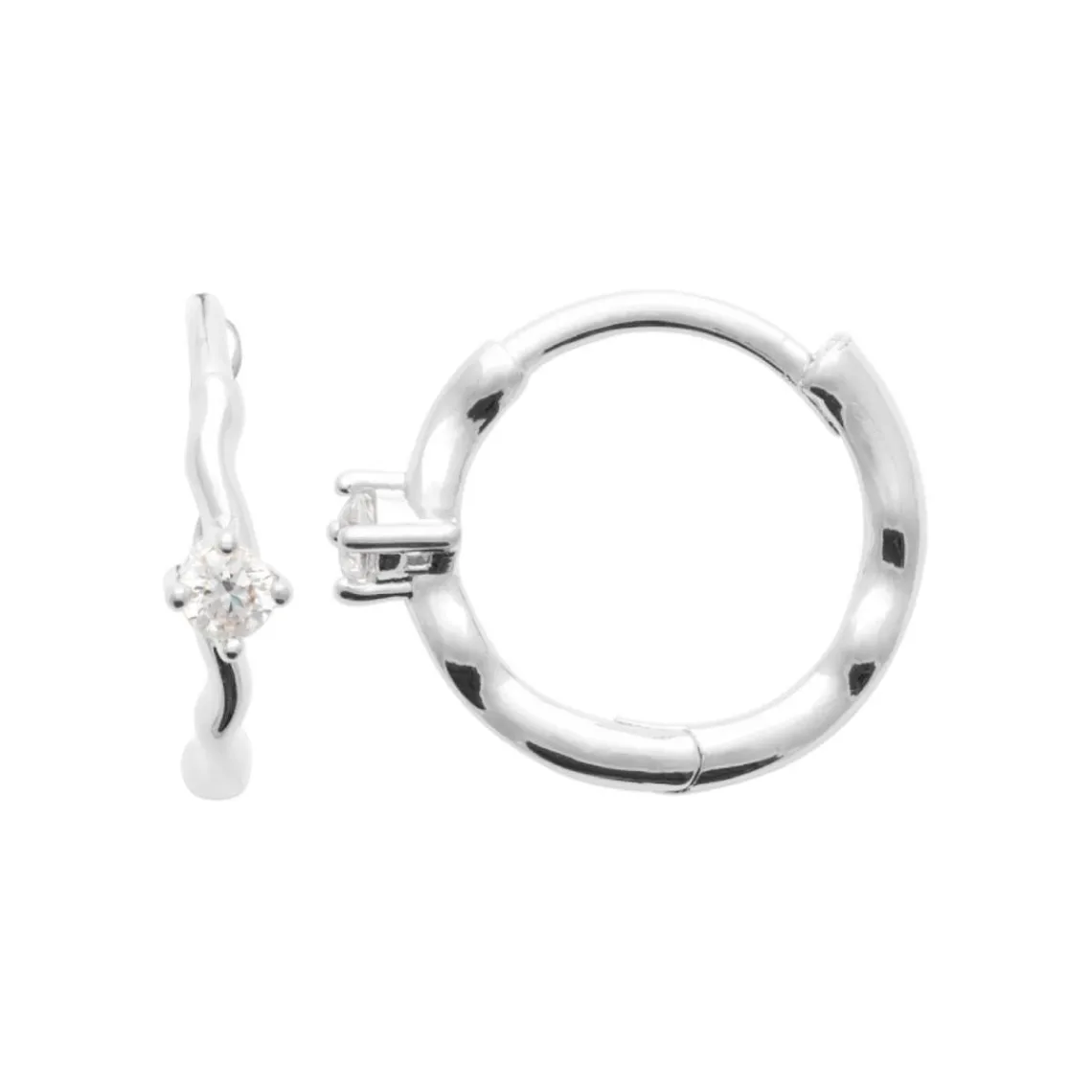 Maison de la Bijouterie Créoles Sensimio Z65W6Z0 Argent | Femme Boucles D'Oreilles