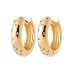 Maison de la Bijouterie Créoles Sensimio Y656VZ0 Plaqué or | Femme Boucles D'Oreilles