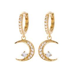 Maison de la Bijouterie Créoles Sensimio Y6443Z0 Plaqué or | Femme Boucles D'Oreilles
