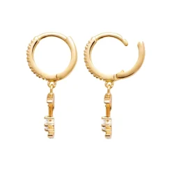 Maison de la Bijouterie Créoles Sensimio Y6443Z0 Plaqué or | Femme Boucles D'Oreilles