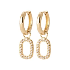Maison de la Bijouterie Créoles Sensimio Y6406Z0 Plaqué or | Femme Boucles D'Oreilles