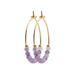 Maison de la Bijouterie Créoles Sensimio Y6363W0 Plaqué or | Femme Boucles D'Oreilles